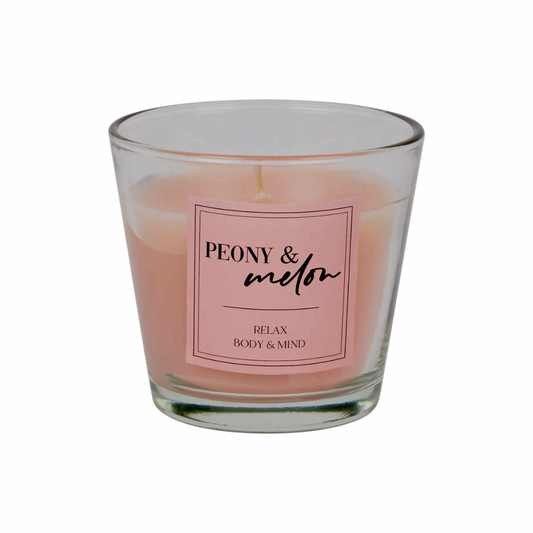 SCENTED CANDLE PEONY MELON