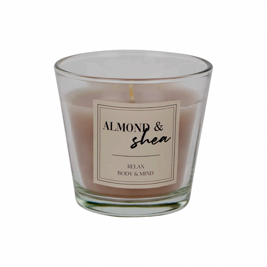 SCENTED CANDLE ALMOND SHEA