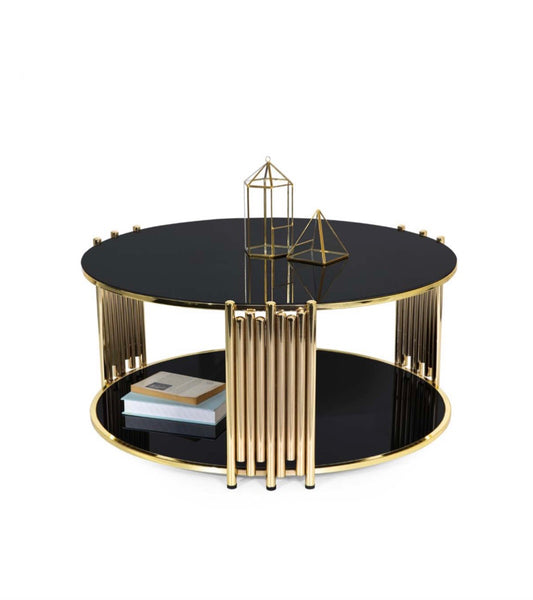 COFFEE TABLE GOLD LAURRINDA - MIOMILLY HOME