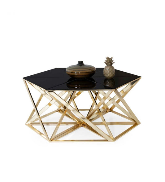 COFFEE TABLE GOLD YASSMINE - MIOMILLY HOME