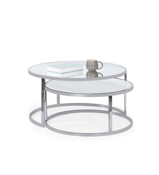 COFFEE TABLE SILVER ARABELLA - MIOMILLY HOME